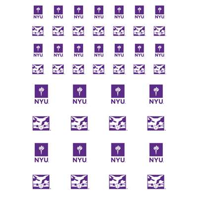NYU Bobcats Small Sticker Sheet - 2 Sheets