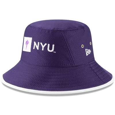 NYU Violets New Era Hex Bucket Hat - Purple