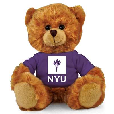 NYU Bobcats Stuffed Bear - 11"