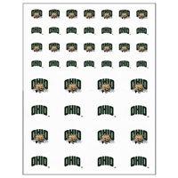 Ohio Bobcats Small Sticker Sheet - 2 Sheets