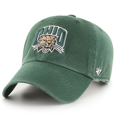 Ohio Bobcats 47 Brand Clean Up Adjustable Hat - Gr