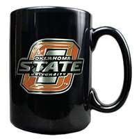 Oklahoma State Cowboys 15oz Black Ceramic Mug