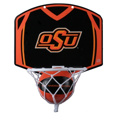 Oklahoma State Cowboys Mini Basketball And Hoop Set
