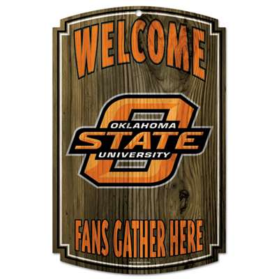 Oklahoma State Cowboys Wood Sign