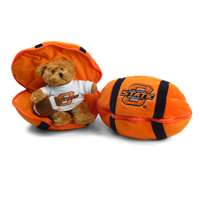 Oklahoma State Cowboys Stuffed Bear in a Ball - Football