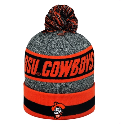 Oklahoma State Cowboys Youth Top of the World Cumulus Pom Knit Beanie