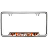 Oklahoma State Cowboys Stainless Steel License Plate Frame