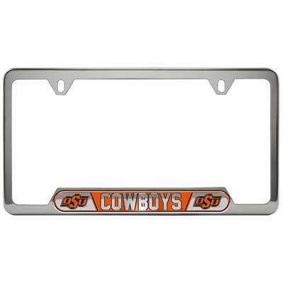Oklahoma State Cowboys Stainless Steel License Plate Frame