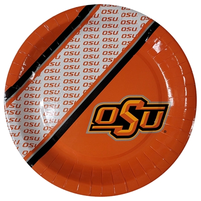 Oklahoma State Cowboys Disposable Paper Plates - 20 Pack