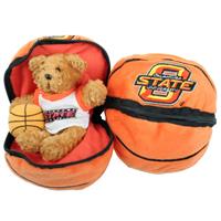 Oklahoma State Cowboys Stuffed Bear in a Ball - Basketball