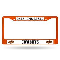 Oklahoma State Cowboys Team Color Chrome License Plate Frame