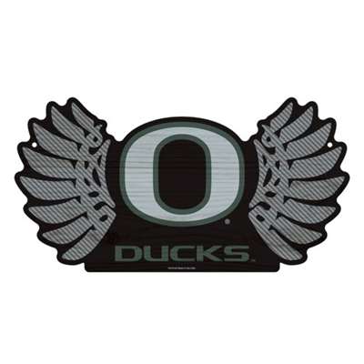 Oregon Ducks Wood Sign - Wings Design