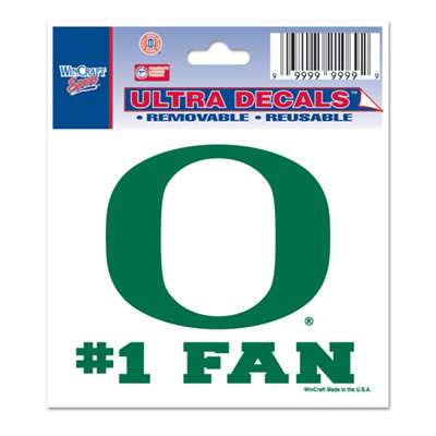 Oregon Ducks Decal 3" X 4" - #1 Fan