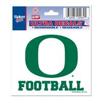 Oregon Ducks Decal 3" X 4" - Football