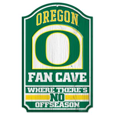 Oregon Ducks Fan Cave Wood Sign