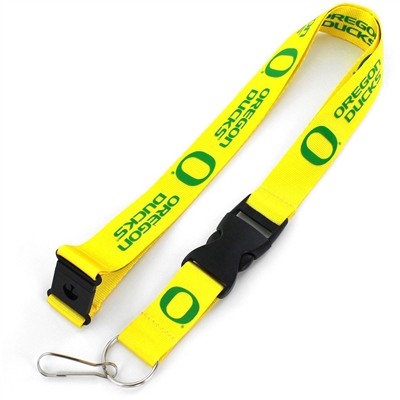 Oregon Ducks Logo Lanyard - Yellow