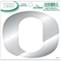 Oregon Ducks Logo Decal - Chrome O - 3.5" x 4.5"
