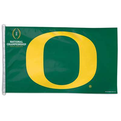 Oregon Ducks Flag By Wincraft 3' X 5' - National Championship Participant