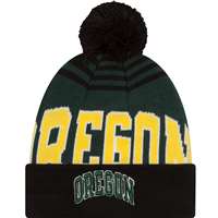 Oregon Ducks New Era Logo Whiz 2 Pom Knit Beanie
