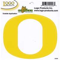 Oregon Ducks Logo Decal - Yellow - 4.5" x 3.5"