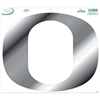 Oregon Ducks Logo Decal - Chrome - 6" x 5"