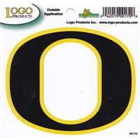Oregon Ducks Logo Decal - Black - 11" x 9"