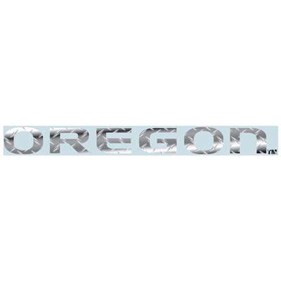 Oregon Ducks Diamond Plate Windshield Decal - Oregon - 20.5" x 3"