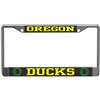 Oregon Ducks Metal License Plate Frame - Carbon Fiber