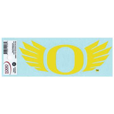 Oregon Ducks Wings Logo Transfer Decal - 6.5" x 2.5" - Yellow
