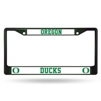 Oregon Ducks Team Color Chrome License Plate Frame