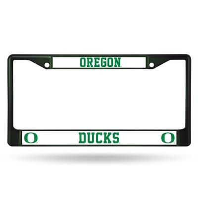 Oregon Ducks Team Color Chrome License Plate Frame