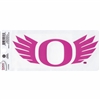 Oregon Ducks Wings Logo Transfer Decal - 6.5" x 2.5" - Pink