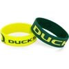 Oregon Ducks Wide Rubber Wristband - 2 Pack