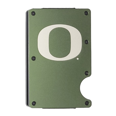 Oregon Ducks Aluminum RFID Cardholder - Army Green