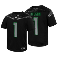 Nike Oregon Ducks Preschool Replica Football Jersey - #1 - Black