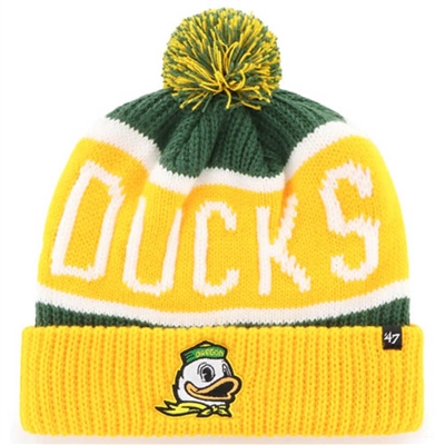 Oregon Ducks 47 Brand Calgary Cuff Knit Beanie