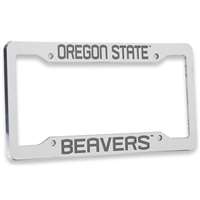 Oregon State Beavers Chrome Plastic License Plate Frame