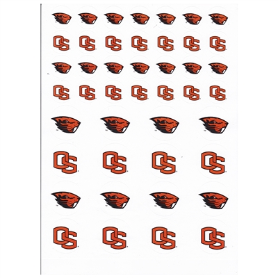 Oregon State Beavers Small Sticker Sheet - 2 Sheets