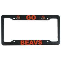 Oregon State Beavers Plastic License Plate Frame - Go Beavs