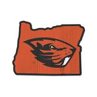 Oregon State  Beavers Home State Wood Sign