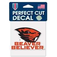Oregon State Beavers Perfect Cut Decal - Beaver Believer