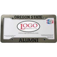 Oregon State Beavers Metal Chrome License Plate Fr