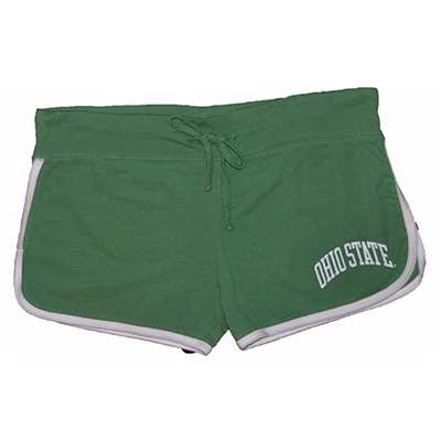 Ohio State Shorts - Ladies Retro Athletic By League - Court Green
