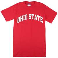 Ohio State T-shirt - Ohio State Arched - By Champion - Scarlet