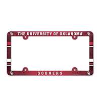 Oklahoma Sooners Plastic License Plate Frame