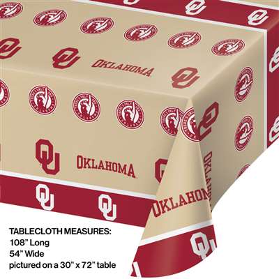 Be ready for game day! Cheer on your favorite college team with this full color, plastic team table cover! Measures 108 inches long by 54 inches wide. Officially licensed by the NCAA and manufactured in the USA.