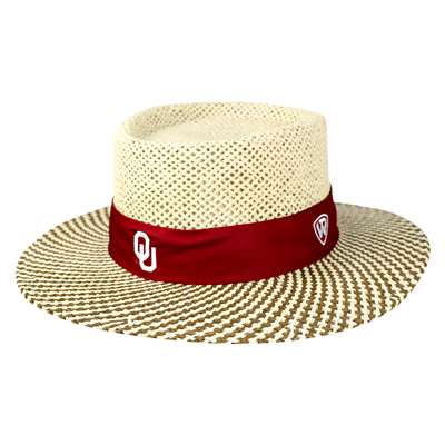 Oklahoma Sooners Top of the World Sand Trap Straw Hat