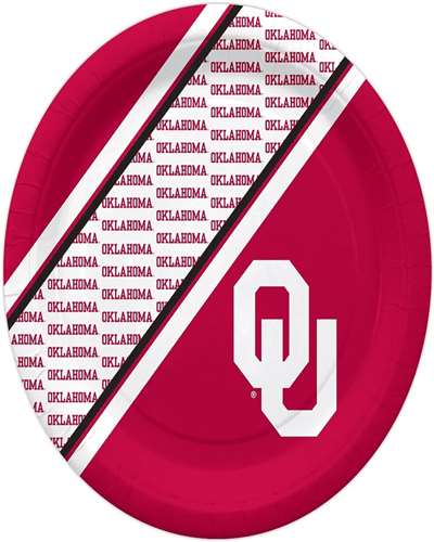 Oklahoma Sooners Disposable Paper Plates - 20 Pack