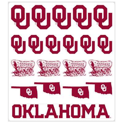Oklahoma Sooners Multi-Purpose Vinyl Sticker Sheet