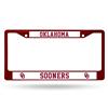 Oklahoma Sooners Team Color Chrome License Plate Frame